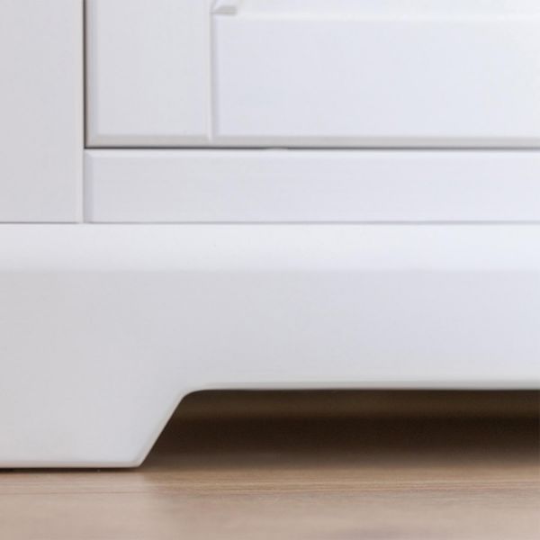 	Bufet inalt 1 usa 2 sertare lemn masiv alb/natur Marone