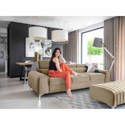 Canapea extensibila 3 locuri cappuccino Laurence