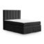 Pat tapitat boxspring 180 x 200 cm negru Malaga