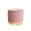 Taburet rotund roz deschis/auriu Sisi