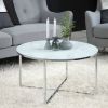 Masuta rotunda 80 cm alb/argintiu Alisma