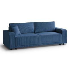 Canapea extensibila 3 locuri albastru Primo