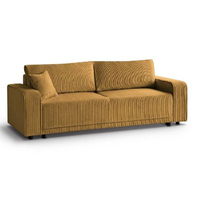 	Canapea extensibila 3 locuri galben mustar Primo