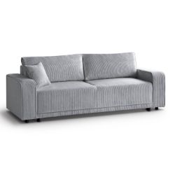 Canapea extensibila 3 locuri gri deschis Primo