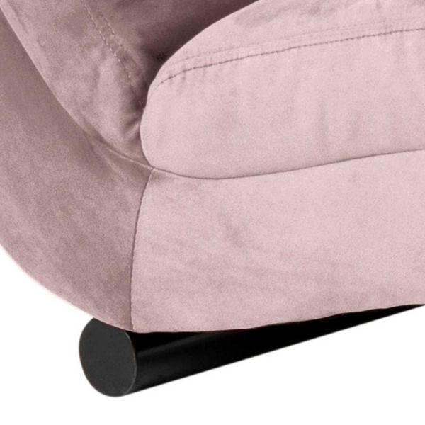 	Sezlong living roz prafuit/negru Slinky