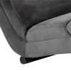 	Sezlong living gri inchis/negru Slinky