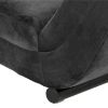 	Sezlong living gri inchis/negru Slinky