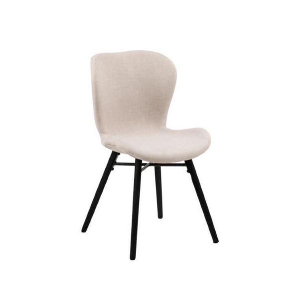 	Scaun tapitat sand/negru Batilda