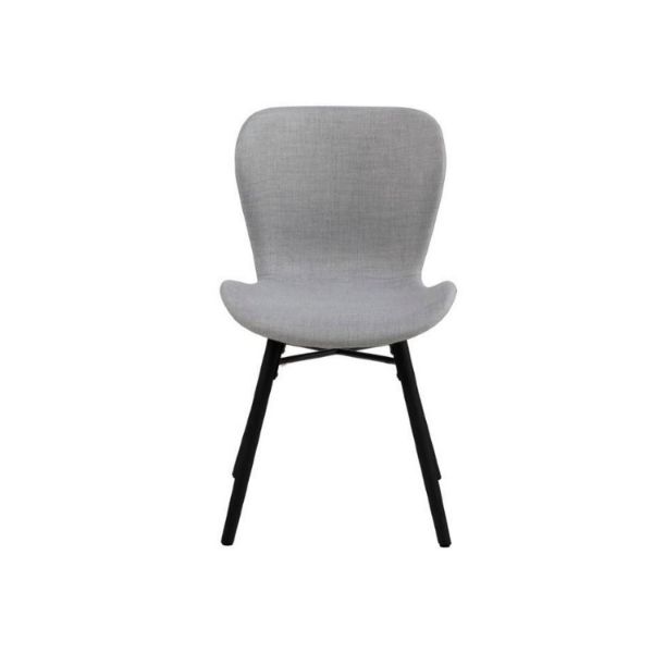 Scaun tapitat gri deschis/negru Batilda