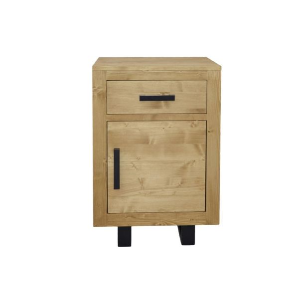 Comoda cu 1 usa si 1 sertar maro Forest