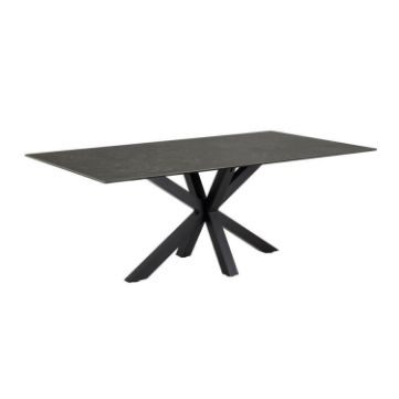 Masa dining fixa 160 cm negru Heaven