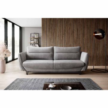 Canapea extensibila 3 locuri gri deschis Silva
