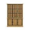 Vitrina cu 6 usi natur/negru Mix