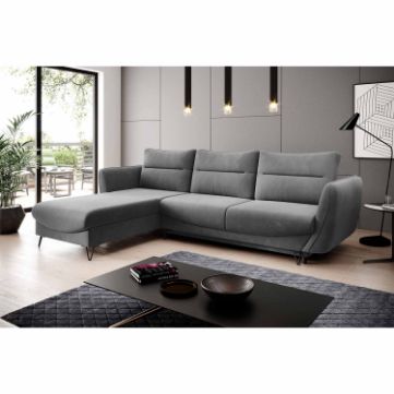 Coltar extensibil stanga gri deschis Silva