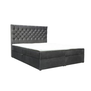 Pat tapitat boxspring 160 x 200 cm antracit Colier