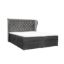 Pat tapitat boxspring 140 x 200 cm antracit Crystal