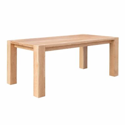 Masa dining fixa 180 cm lemn masiv stejar Siena
