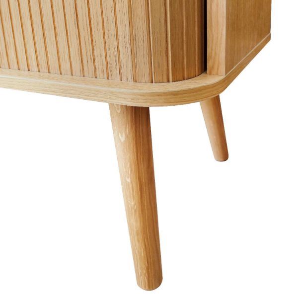 Bufet inalt cu 2 usi culisante stejar Rove