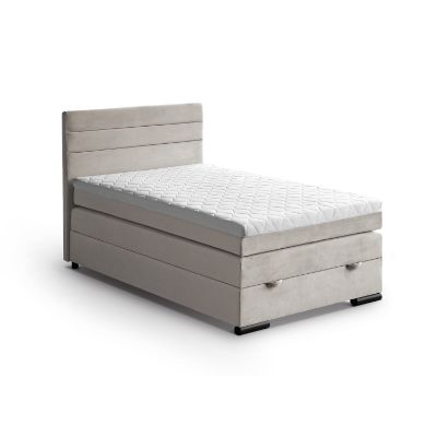Pat tapitat boxspring 120 x 200 cm bej Teddy