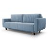 Canapea extensibila 3 locuri albastru deschis Riven