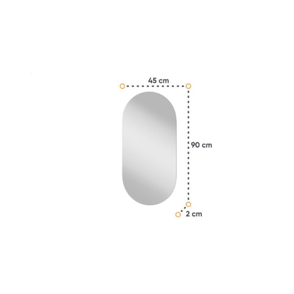 	Oglinda ovala 90 x 45 x 2 cm Armonia