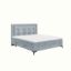 Pat tapitat boxspring 180 x 200 cm albastru deschis Hugo