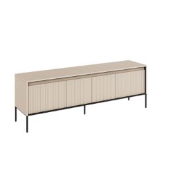 Comoda TV 167 cm cu 4 usi LED bej Moody