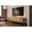 Comoda TV 193 cm cu 4 usi LED stejar Moody