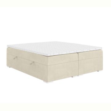 Pat tapitat boxspring 160 x 200 cm ivoire Simplu High