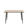 Masa dreptunghiulara fixa 120cm, blat stejar salbatic, Wilma