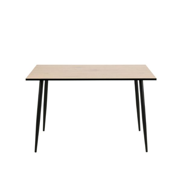 Masa dreptunghiulara fixa 120cm, blat stejar salbatic, Wilma