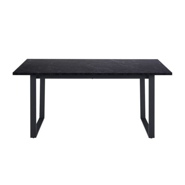 Masa dining marmura 160 cm negru Amble