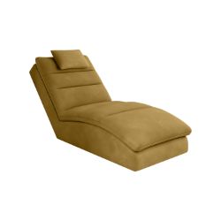 Sezlong cu textil galben mustar Taco