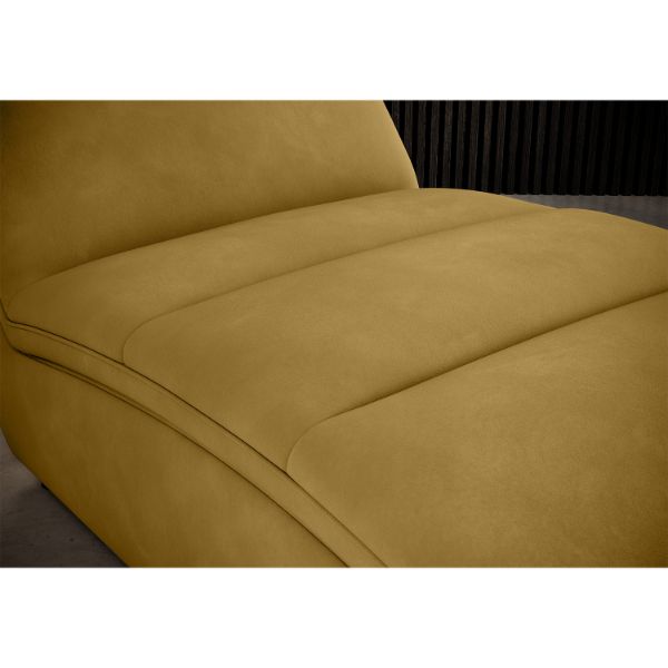Sezlong cu textil galben mustar Taco