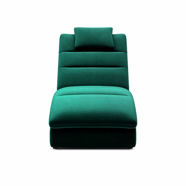 Sezlong cu textil verde padure Taco