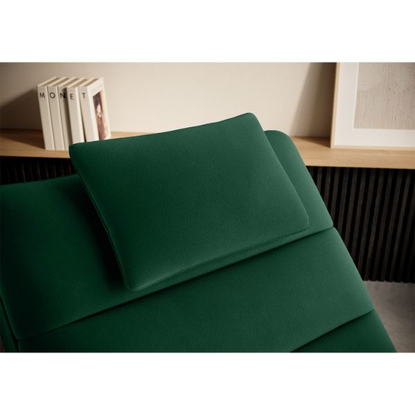 Sezlong cu textil verde padure Taco