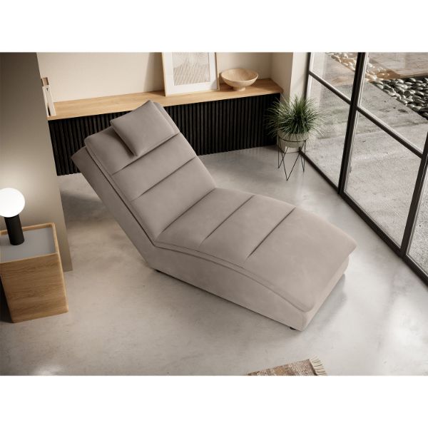 Sezlong cu textil bej Taco
