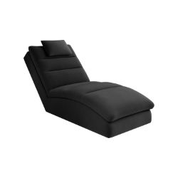 Sezlong cu textil negru Taco