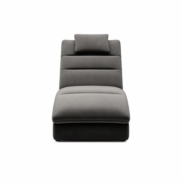 Sezlong cu textil negru Taco