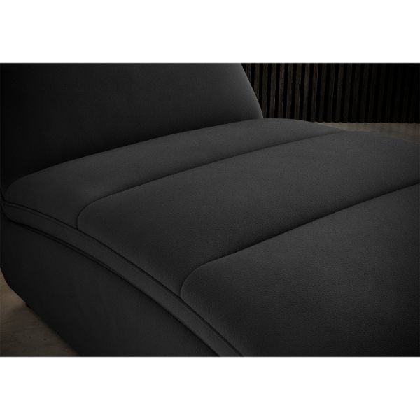 Sezlong cu textil negru Taco