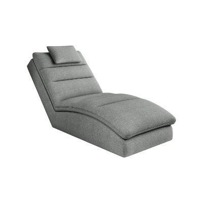 Sezlong cu textil gri Taco