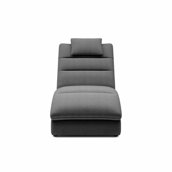 Sezlong cu textil gri Taco
