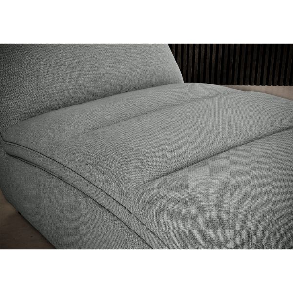 Sezlong cu textil gri Taco