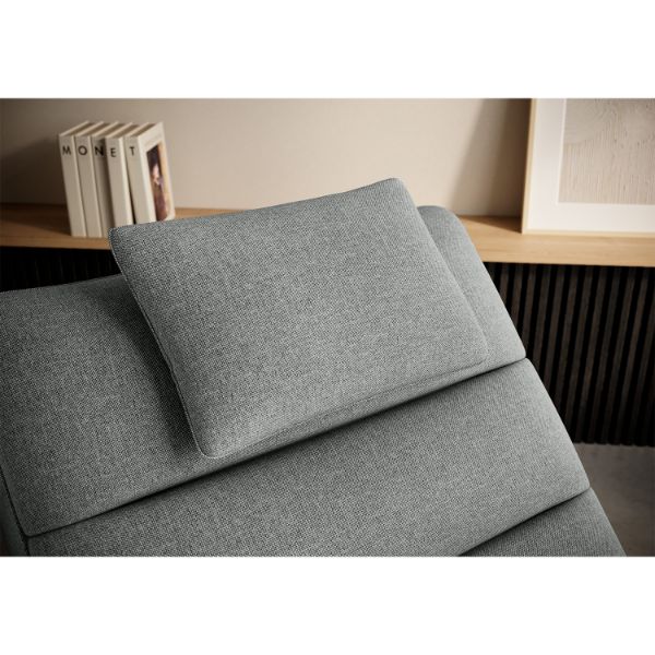 Sezlong cu textil gri Taco