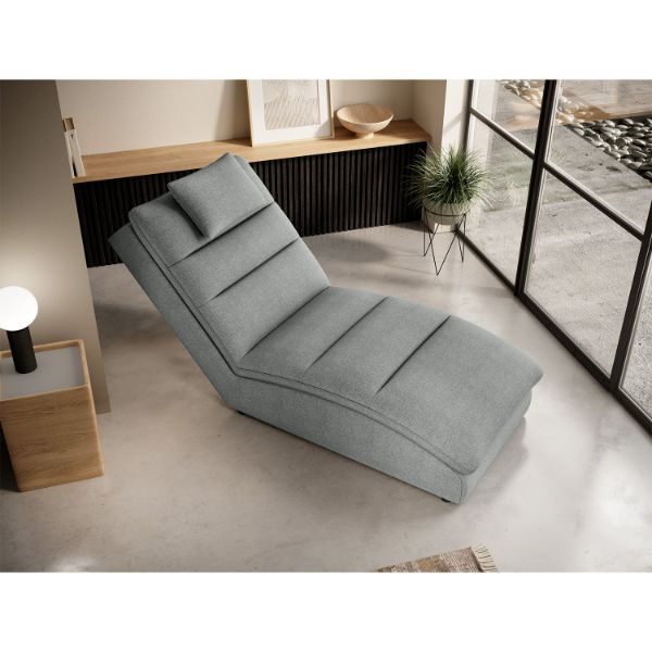 Sezlong cu textil gri Taco