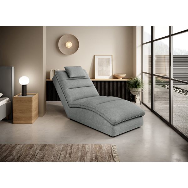 Sezlong cu textil gri Taco