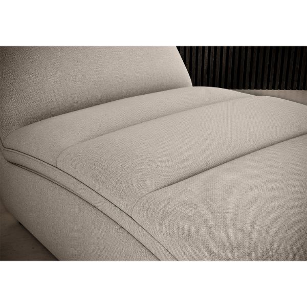 Sezlong cu textil bej deschis Taco