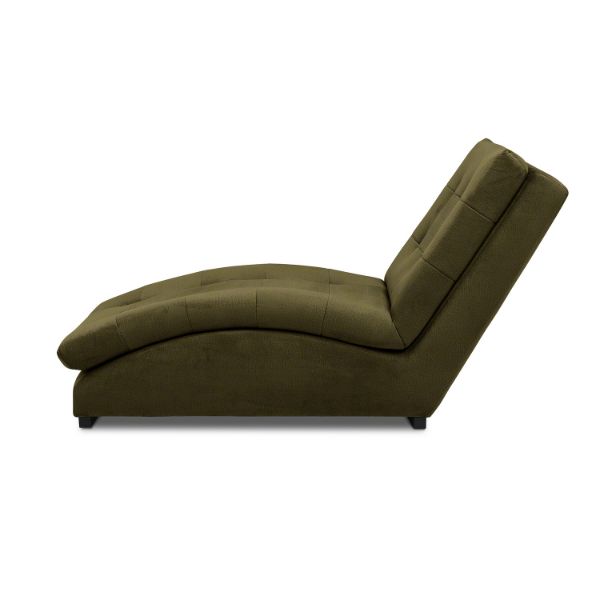 Sezlong cu textil verde kaki Doro