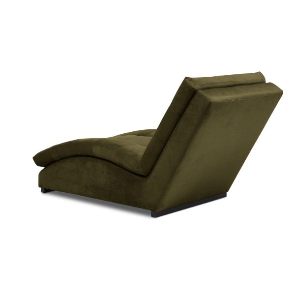 Sezlong cu textil verde kaki Doro