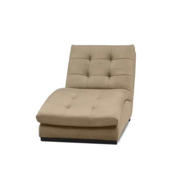 Sezlong tapitat cu textil bej Doro